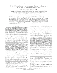 Chiral Morphologies and Interfacial Electronic Structure of Naphtho[2,3-A]Pyrene on Au(111)