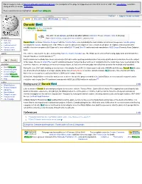 Donald Best Wikipedia Text-Only Version