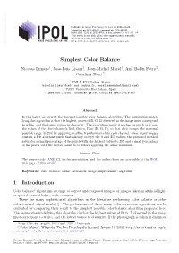 Simplest Color Balance