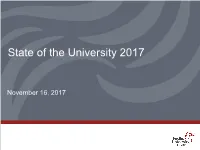 State of the University 2017