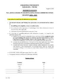 Admissions Are Provisional