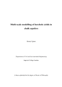 Multi-Scale Modelling of Borehole Yields in Chalk Aquifers