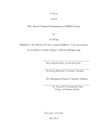 Pilot-Based Channel Estimation in OFDM System