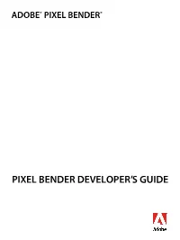 Adobe Pixel Bender Developer's Guide