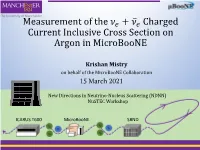 Measurement of the + ̅ Charged Current Inclusive Cross Section