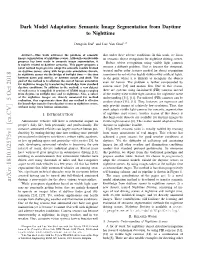 Dark Model Adaptation: Semantic Image Segmentation from Daytime to Nighttime