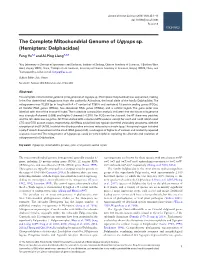 The Complete Mitochondrial Genome of Ugyops Sp. (Hemiptera: Delphacidae)