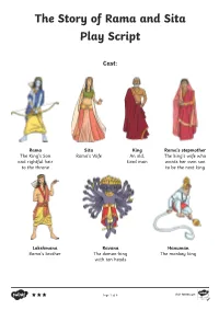 The Story of Rama and Sita Play Script