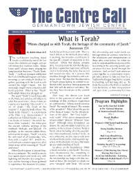 What Is Torah? “Moses Charged Us with Torah, the Heritage of the Community of Jacob.” Deuteronomy 33:4 by Rabbi Adam Zeff Tion Between Heaven and Earth