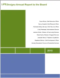 Designs Annual Report to the Board
