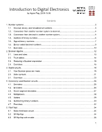 Introduction to Digital Electronics by Agner Fog, 2019-10-30