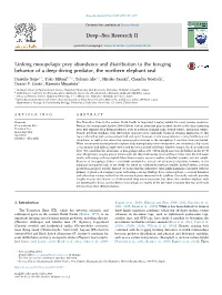 Linking Mesopelagic Prey Abundance and Distribution to the Foraging