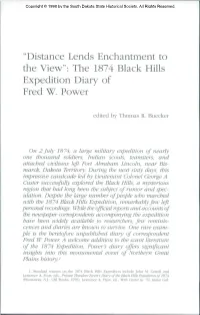 The 1874 Black Hills Expedition Diary of Ered W. Power