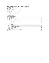 User Guide of the ORNL MA3T Model (Working Version)