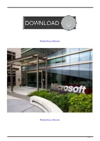 Windows Reorg at Microsoft