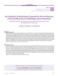 An Evaluation of Restitutions Prepared for the Architecture of The