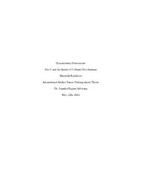 Dispassionate Damming: Site C and the Inertia of Colonial Development