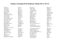 College Fair List