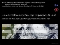 Linux-Kernel Memory Ordering: Help Arrives at Last!