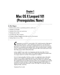 Mac OS X Leopard 101 (Prerequisites: None)