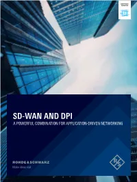 Sd-Wan and Dpi a Powerful Combination for Application-Driven Networking Content