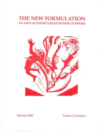 The New Formulation an Anti-Authoritarian Review of Books