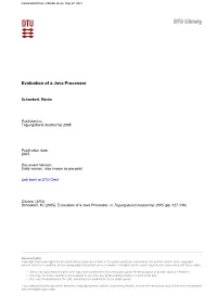 Evaluation of a Java Processor