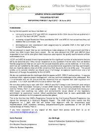 GENERIC DESIGN ASSESSMENT PROGRESS REPORT REPORTING PERIOD 1 April 2012 – 30 June 2012
