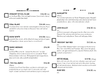 Tasting Sheet Inside 09-18-19