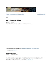 The Participation Interest