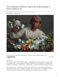 Two Revelatory Exhibitions Upend Our Understanding of Black Models in Art