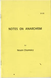Notes on Anarchism