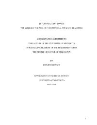 1 Beyond Military Power: the Symbolic Politics Of