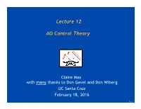Lecture 12 AO Control Theory