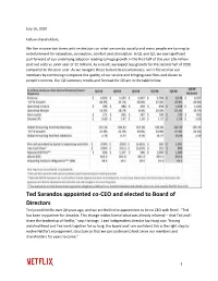 Q2 2020 Letter to Shareholders