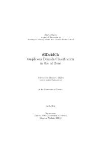 Sidekick Suspicious Domain Classification in the .Nl Zone