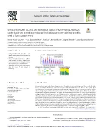 Simulating Water Quality and Ecological Status of Lake Vansjø, Norway, Under Land-Use and Climate Change by Linking Process-Oriented Models with a Bayesian Network
