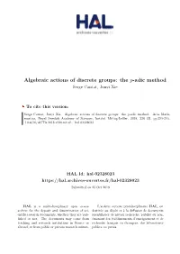 The P-Adic Method Serge Cantat, Junyi Xie