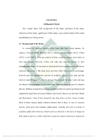 CHAPTER I INTRODUCTION This Chapter Deals with Background Of