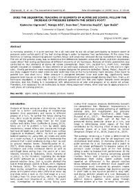 Does the Sequential Teaching of Elements of Alpine Ski School Follow the Increase of Pressure Beneath the Skier's Foot?