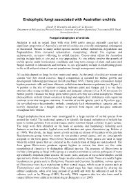 Endophytic Fungi Associated with Australian Orchids