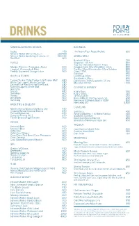 Four Points by Sheraton Pablos Menu 4Pager