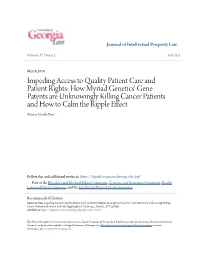Impeding Access to Quality Patient