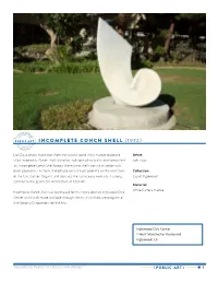 Incomplete Conch Shell (1972)