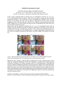 Labialized Consonants in Iraqw Alain Ghio1 Maarten Mous2 and Didier Demolin3