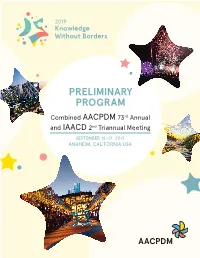 Preliminary Program