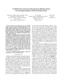 A Ugni-Based Asynchronous Message-Driven Runtime System for Cray Supercomputers with Gemini Interconnect