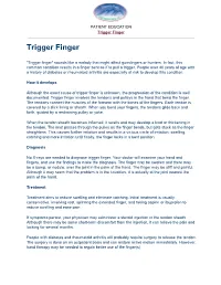 Trigger Finger