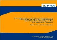 Homophobia and Discrimination on Grounds of Sexual Orientation and Gender Identity in the EU Member States