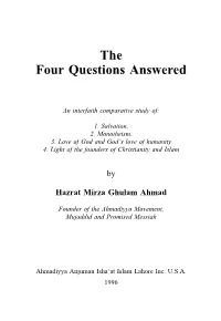 The Four Questions Answered